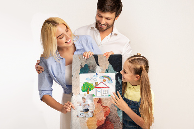 Panou plută Pete abstracte în culori estompate