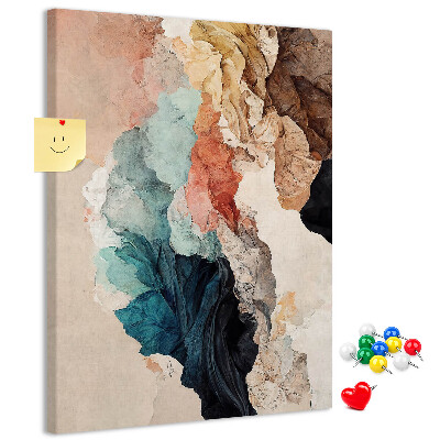 Tabla de pluta Forme abstracte în culori pastelate