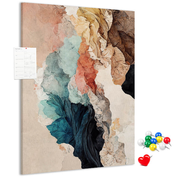 Tabla de pluta Forme abstracte în culori pastelate