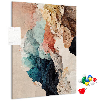Tabla de pluta Forme abstracte în culori pastelate