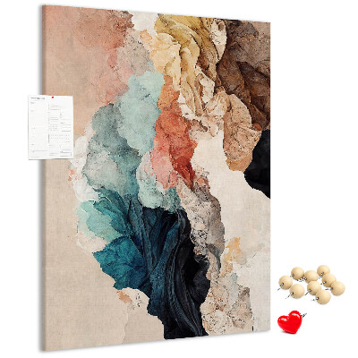 Tabla de pluta Forme abstracte în culori pastelate