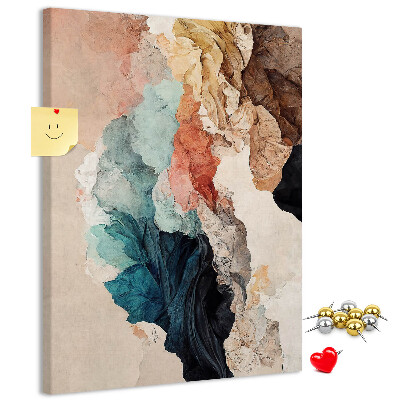 Tabla de pluta Forme abstracte în culori pastelate