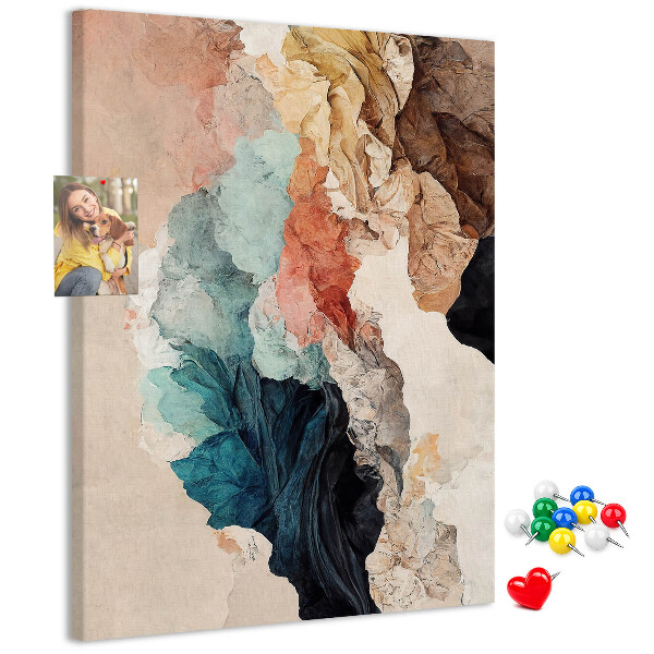 Tabla de pluta Forme abstracte în culori pastelate