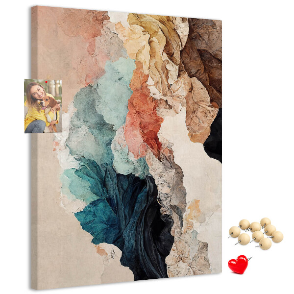 Tabla de pluta Forme abstracte în culori pastelate