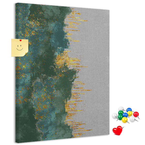 Tabla de pluta Peisaj abstract în nuanțe de verde