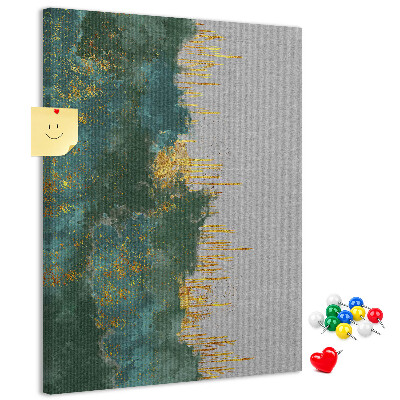 Tabla de pluta Peisaj abstract în nuanțe de verde