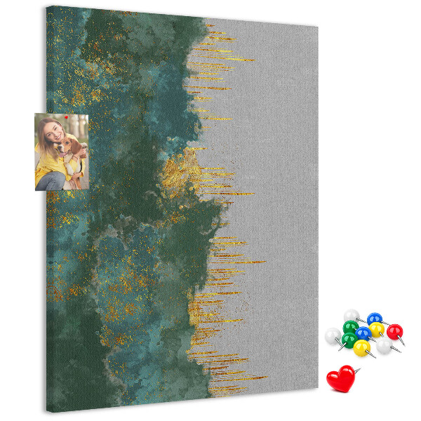 Tabla de pluta Peisaj abstract în nuanțe de verde