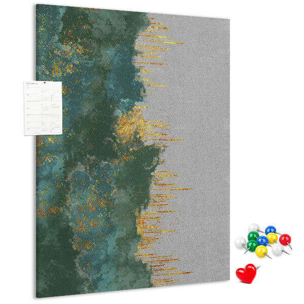 Tabla de pluta Peisaj abstract în nuanțe de verde