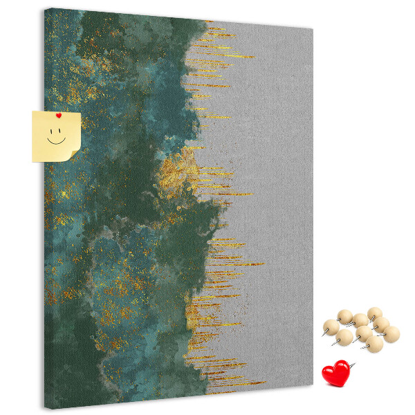 Tabla de pluta Peisaj abstract în nuanțe de verde