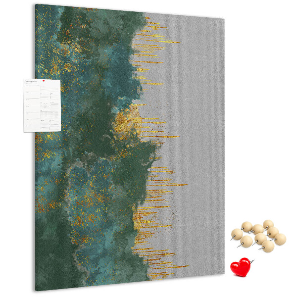 Tabla de pluta Peisaj abstract în nuanțe de verde