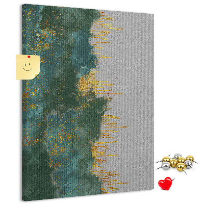 Tabla de pluta Peisaj abstract în nuanțe de verde