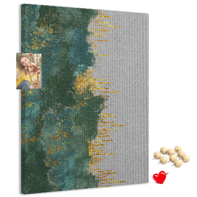 Tabla de pluta Peisaj abstract în nuanțe de verde