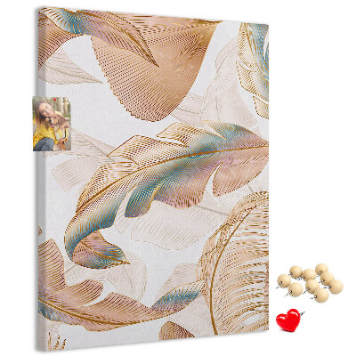 Tabla de pluta Frunze delicate în nuanțe pastelate