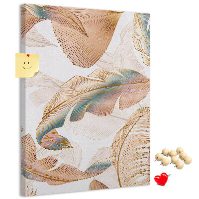 Tabla de pluta Frunze delicate în nuanțe pastelate