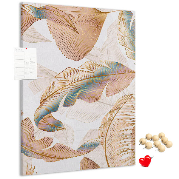 Tabla de pluta Frunze delicate în nuanțe pastelate