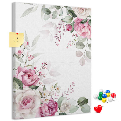 Tabla de pluta Model floral în nuanțe delicate de roz