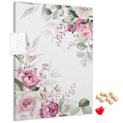 Tabla de pluta Model floral în nuanțe delicate de roz