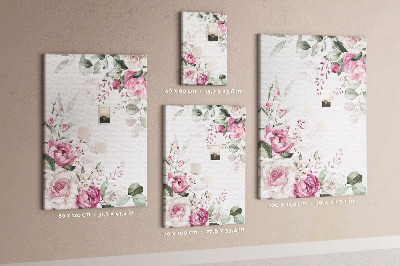 Tabla de pluta Model floral în nuanțe delicate de roz