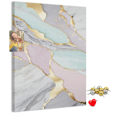 Tabla de pluta O combinație elegantă de marmură și pasteluri