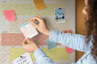 Tabla de pluta Un plan de mese săptămânal colorat pentru familia ta