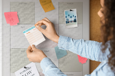 Tabla de pluta Planificator anual cu design minimalist
