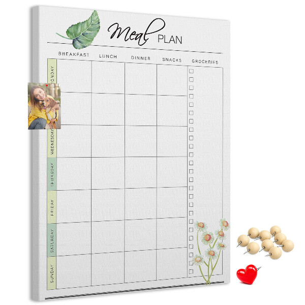 Tabla de pluta Plan de masă cu accente florale