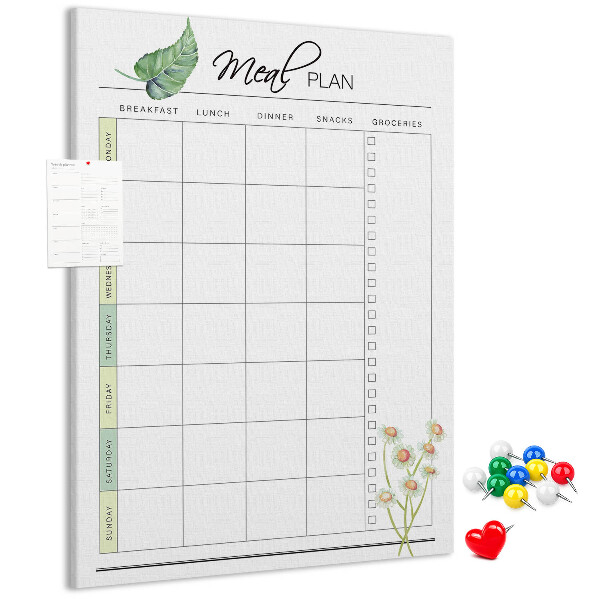 Tabla de pluta Plan de masă cu accente florale