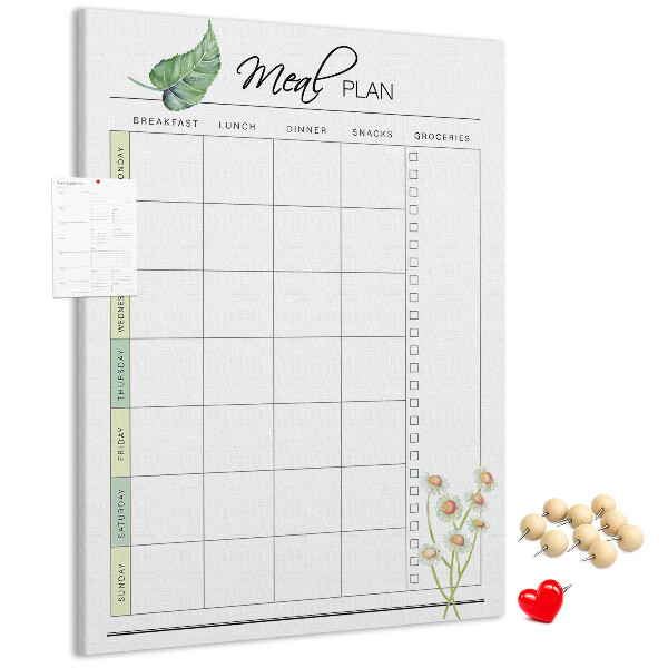 Tabla de pluta Plan de masă cu accente florale