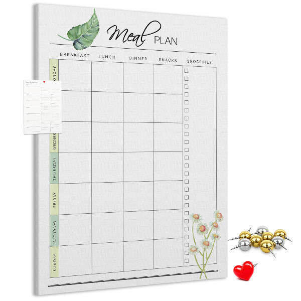Tabla de pluta Plan de masă cu accente florale