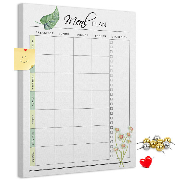 Tabla de pluta Plan de masă cu accente florale
