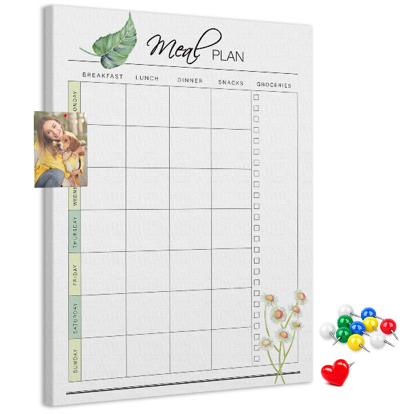 Tabla de pluta Plan de masă cu accente florale