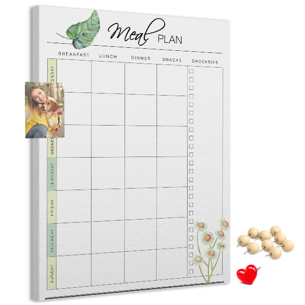 Tabla de pluta Plan de masă cu accente florale