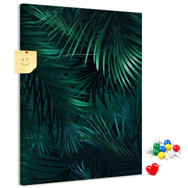 Tabla de pluta Frunze tropicale în nuanțe intense de verde