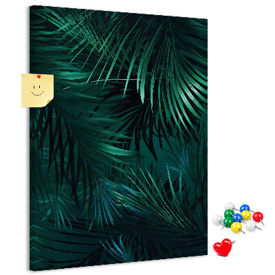 Tabla de pluta Frunze tropicale în nuanțe intense de verde