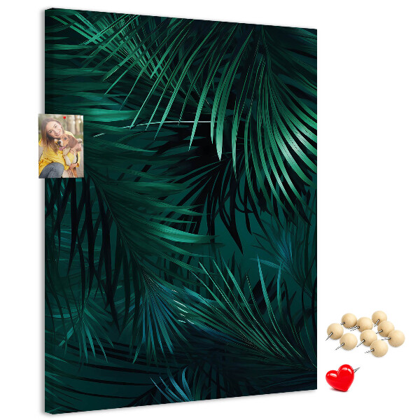 Tabla de pluta Frunze tropicale în nuanțe intense de verde