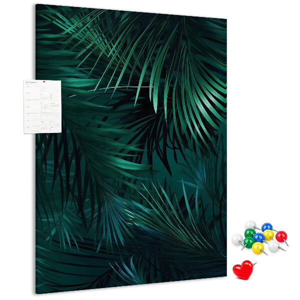 Tabla de pluta Frunze tropicale în nuanțe intense de verde