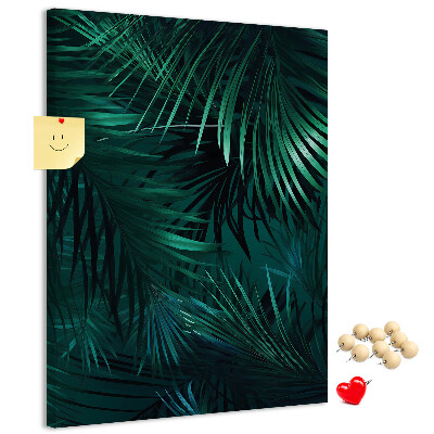 Tabla de pluta Frunze tropicale în nuanțe intense de verde