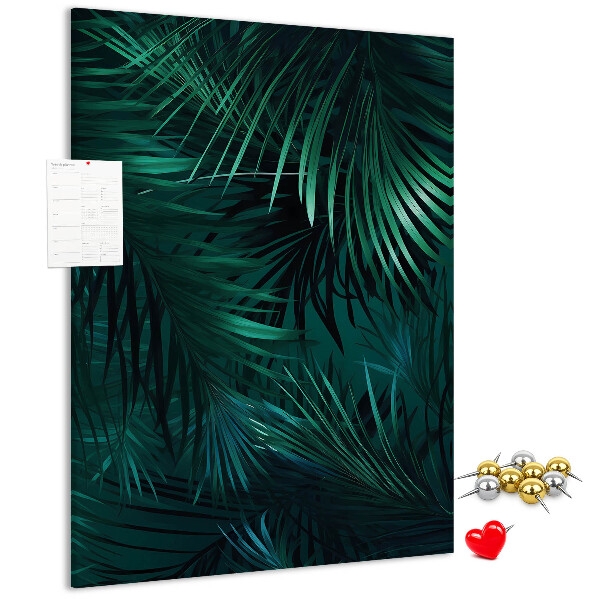 Tabla de pluta Frunze tropicale în nuanțe intense de verde