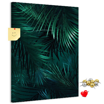 Tabla de pluta Frunze tropicale în nuanțe intense de verde
