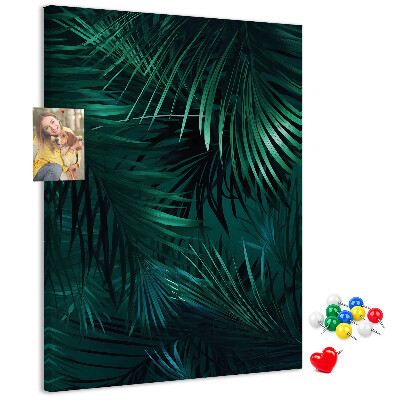 Tabla de pluta Frunze tropicale în nuanțe intense de verde