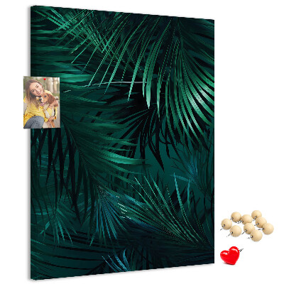 Tabla de pluta Frunze tropicale în nuanțe intense de verde