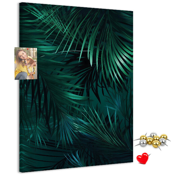 Tabla de pluta Frunze tropicale în nuanțe intense de verde