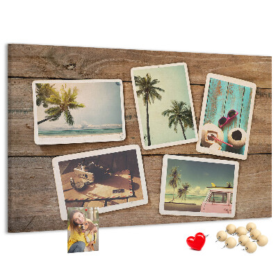 Panou din pluta Fotografii suvenir dintr-o vacanță tropicală