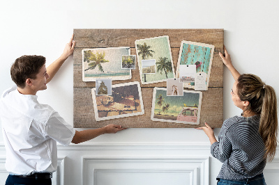 Panou din pluta Fotografii suvenir dintr-o vacanță tropicală