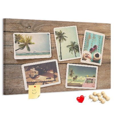 Panou din pluta Fotografii suvenir dintr-o vacanță tropicală