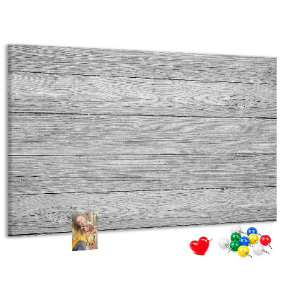 Panou de pluta Textură de lemn în nuanțe de gri