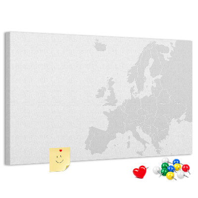 Panou din pluta Harta Europei pentru marcarea locațiilor