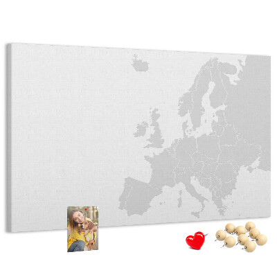 Panou din pluta Harta Europei pentru marcarea locațiilor