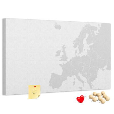 Panou din pluta Harta Europei pentru marcarea locațiilor
