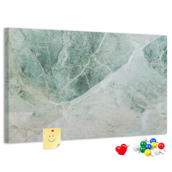 Panou de pluta Marmură verde cu vene delicate